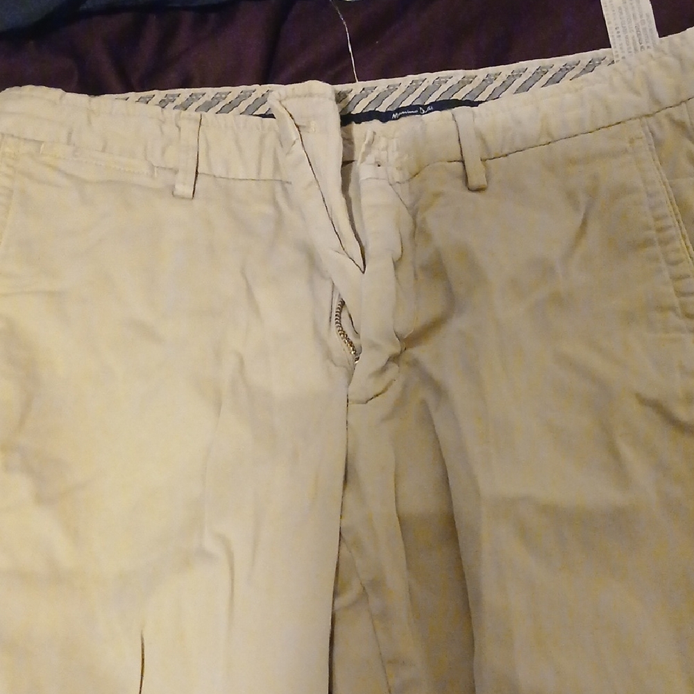 Massimo Dutti Beige Chinos